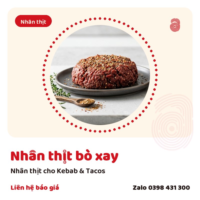 Nhân thịt bò xay