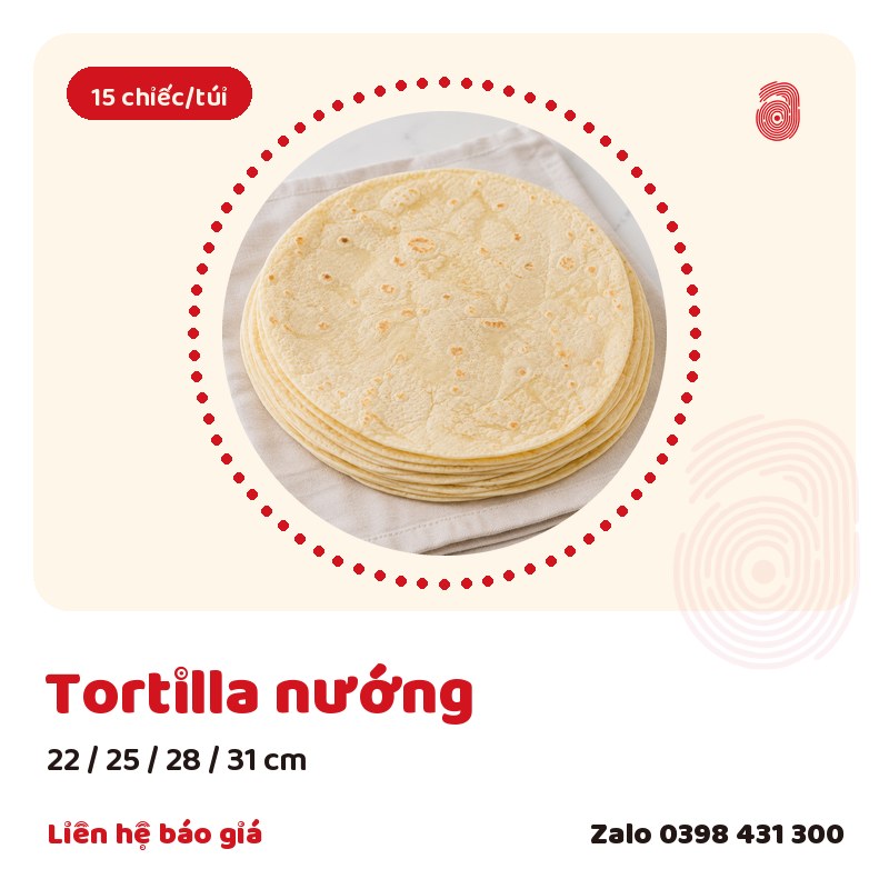 Vỏ tortilla nướng
